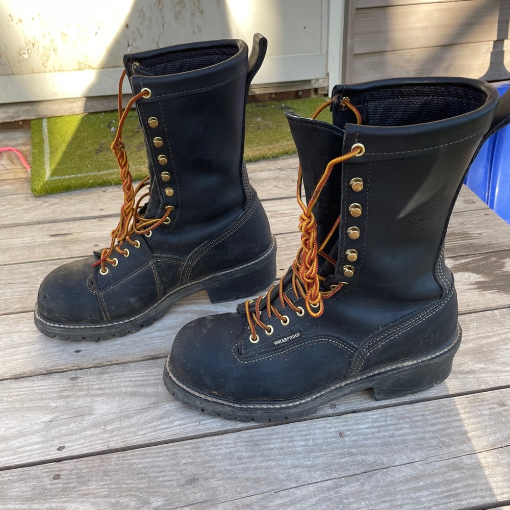 Mens Hoffmans Leather 10” CT Dri-Line Work Boots